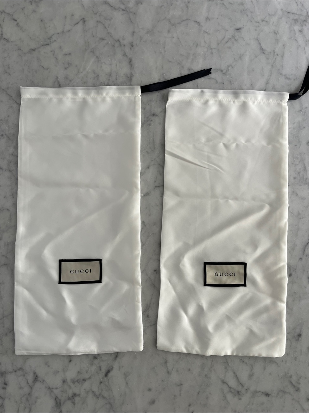 Gucci Cream Shoe Storage Dust Bags Set of 2